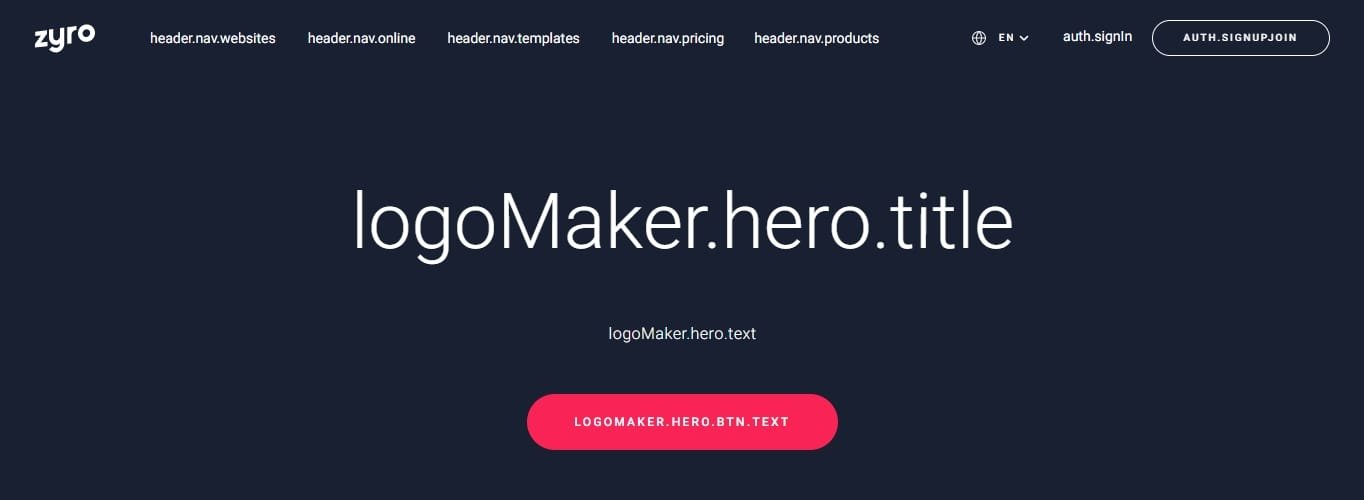 Zyro صانع شعارات مجاني بدون تسجيل
