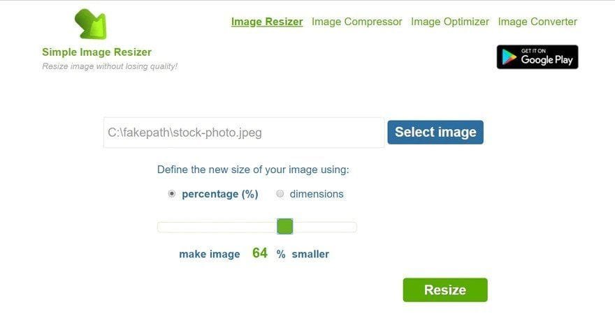Simple Image Resizer